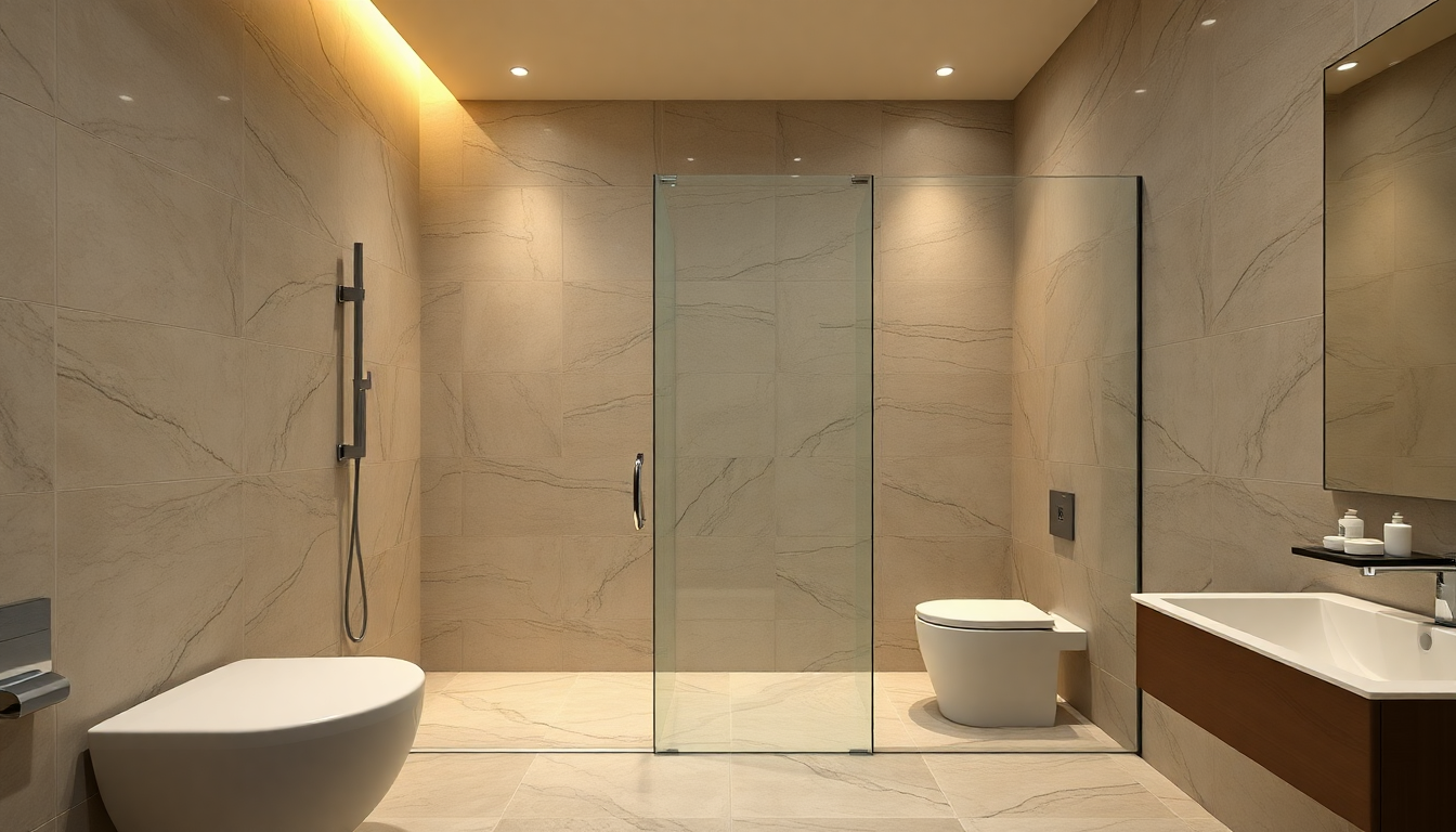 Salle de bain moderne rénovée